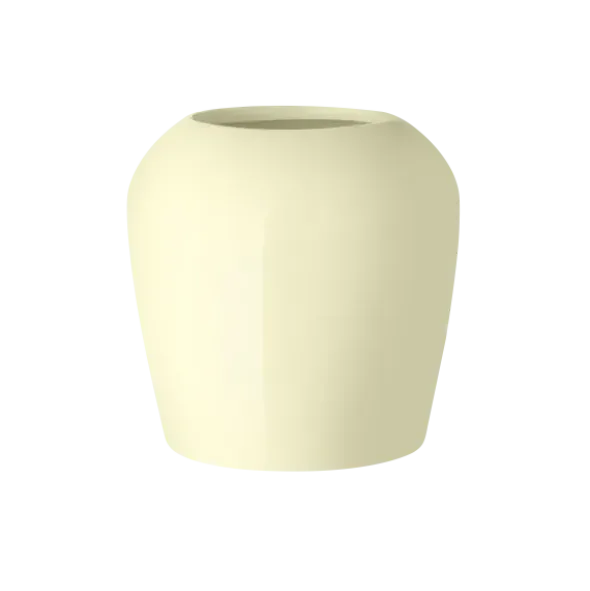 Vase -LETA- Farbe Transparent Yellow - Größe 15 cm
