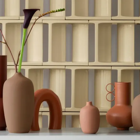 Vase -LOHA- Farbe Brandy Brown - Größe M