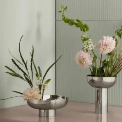 Vase -MIYABI- Farbe Stainless Steel - Größe L
