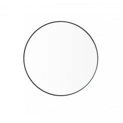 Wandspiegel -RIM- Farbe Black - Größe M (Ø 50 cm), Glas klar