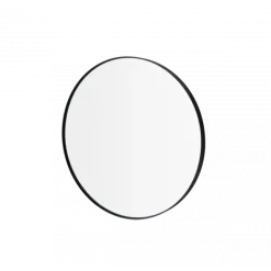 Wandspiegel -RIM- Farbe Black - Größe M (Ø 50 cm), Glas klar