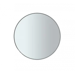 Wandspiegel -RIM- Farbe White - Größe L (Ø 80 cm), Glas smoked
