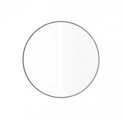 Wandspiegel -RIM- Farbe White - Größe M (Ø 50 cm), Glas klar