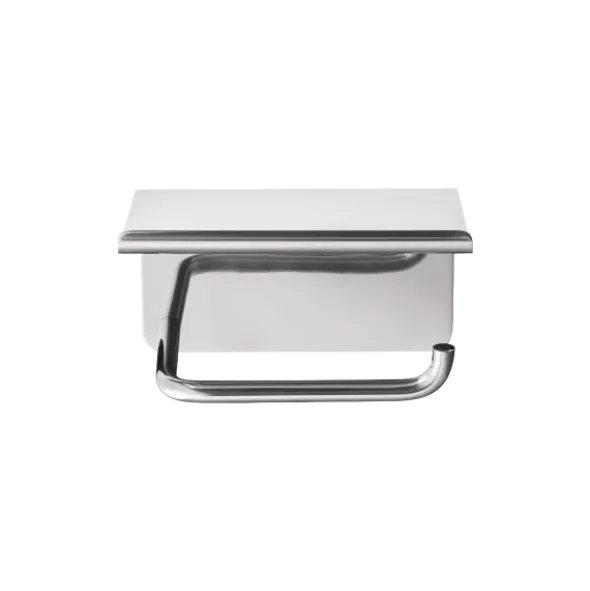 WC-Rollenhalter -MODO- Farbe Edelstahl poliert, mit Ablage