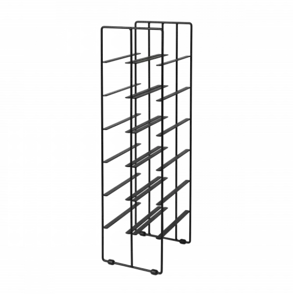 Weinflaschenregal -PILARE- Black für 12 Flaschen Größe L