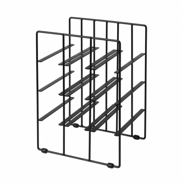 Weinflaschenregal -PILARE- Black für 9 Flaschen Größe S