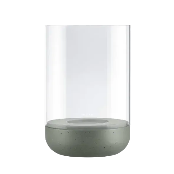 Windlicht -CALMA- Farbe Agave Green - Größe L (exkl. Kerze)