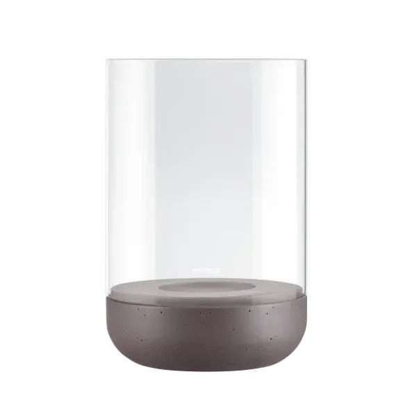 Windlicht -CALMA- Farbe Cedar Wood - Größe L (exkl. Kerze)