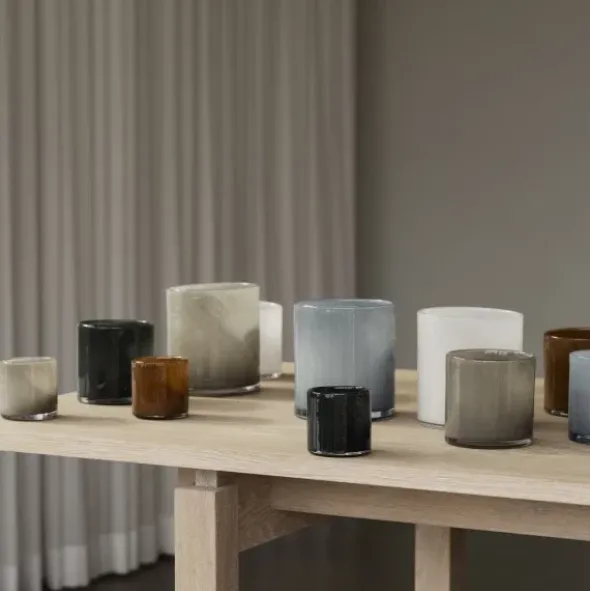 Windlicht -SAGA- Farbe Tan - Größe S
